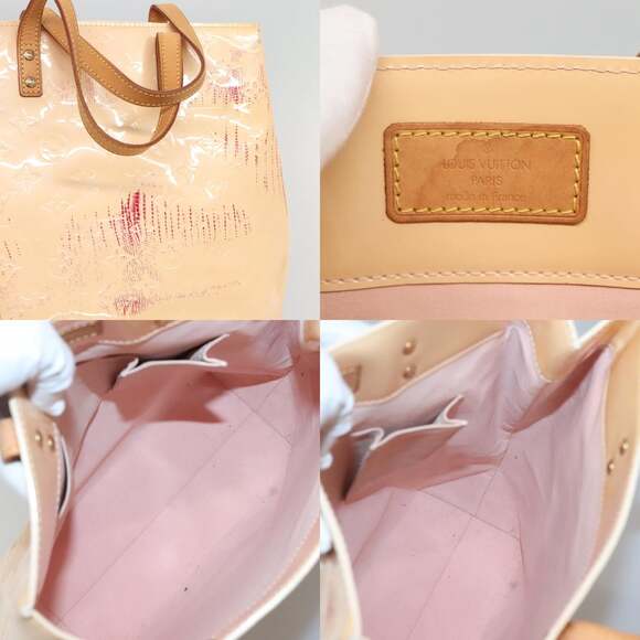 LOUIS VUITTON Vernis Reade MM Hand Bag Marshmallow Pink M91304 - Picture 11 of 12